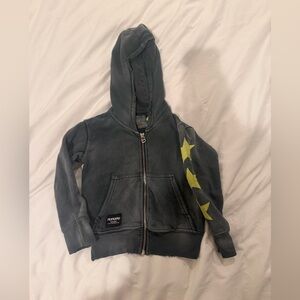 Nununu Charcoal Hoodie with Yellow Stars